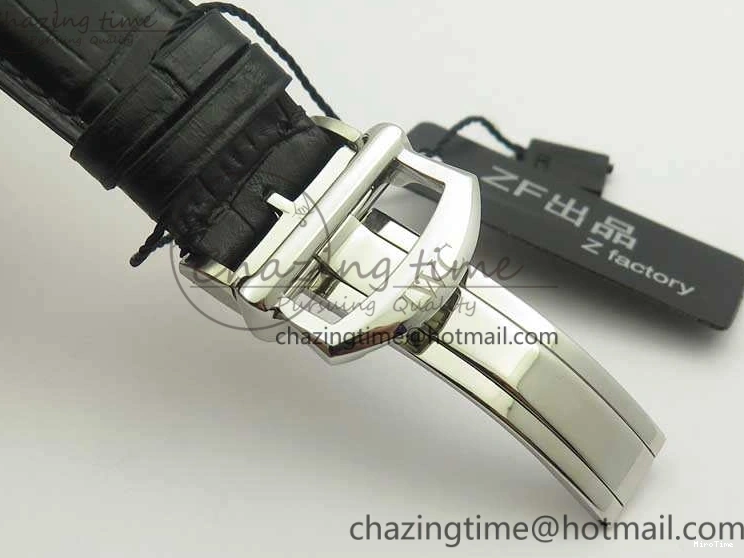 MIROTIME 0116 Breathable Da Vinci IW393402 SS ZF 1:1 Best Edition Blue Dial On Black Leather Strap A 7211